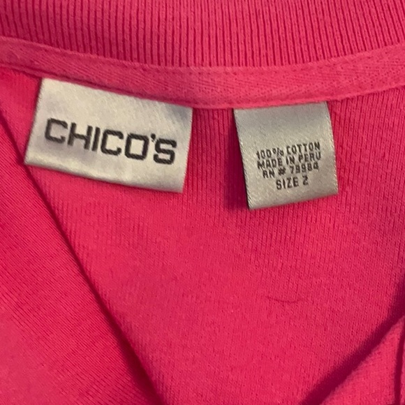 CHICO’S POLO TOP SIZE 2 (10-12) LARGE - Picture 4 of 4